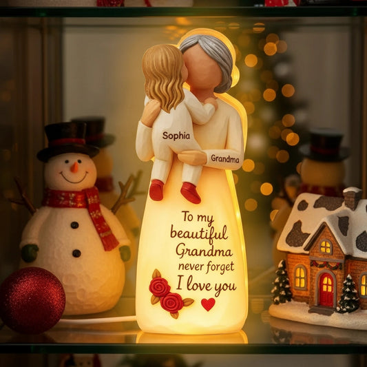 Personalized LED Night Light for Grandma - Heartfelt Gift for Christmas Plaque MagicInPrints