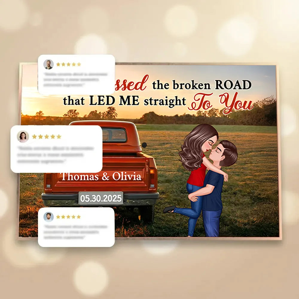 Personalized Romantic Wall Art for Couples - Anniversary Gift Poster or Canvas MagicInPrints