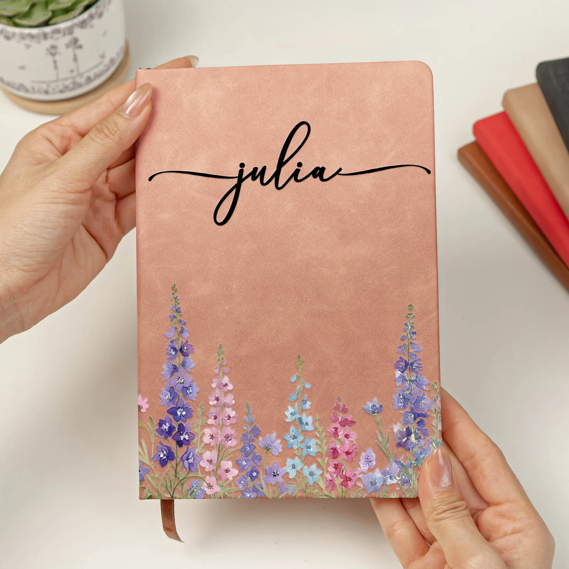 Personalized Floral Journal for Women - Custom Name Notebook for Gifts Stationery MagicInPrints