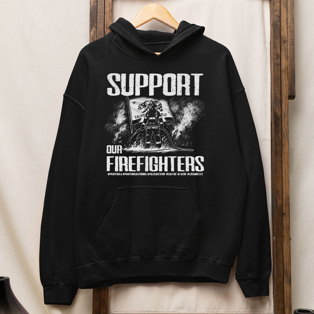 Support Our Firefighters T-Shirt - Pray for California Shirts PopCulturePrints