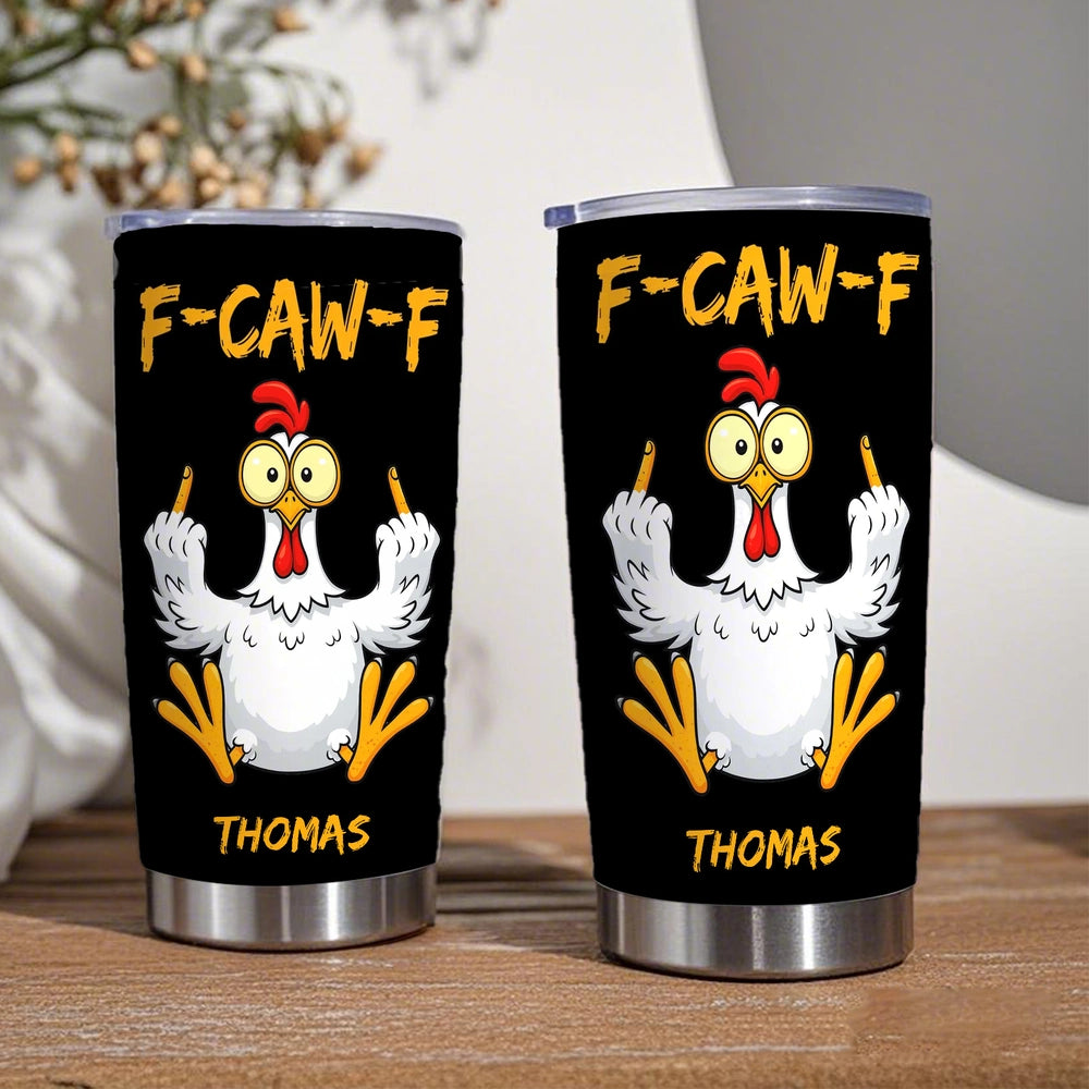 Personalized Funny Rooster Tumbler for Adults - Humor Gift Cup MagicInPrints