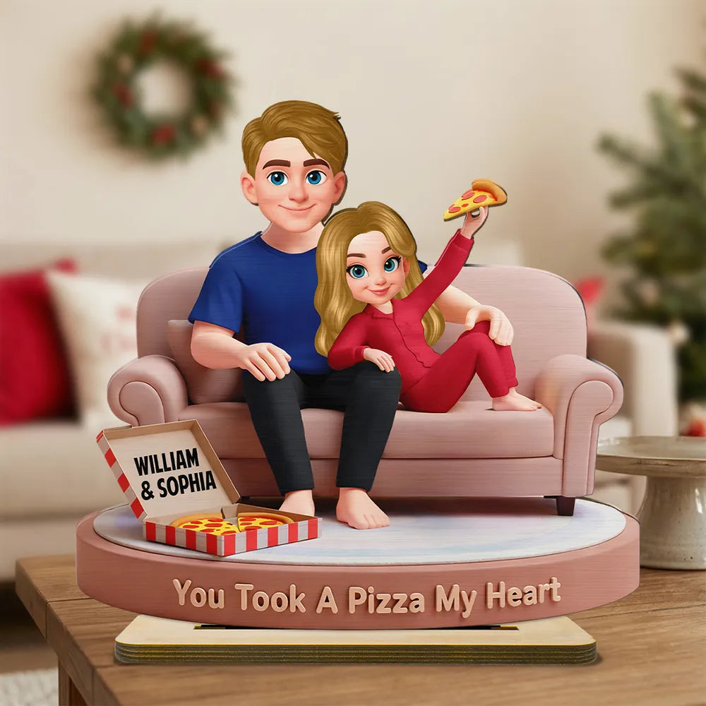 Custom Couple Figurine Romantic Gift - Personalized Valentine's Day Decor Plaque MagicInPrints