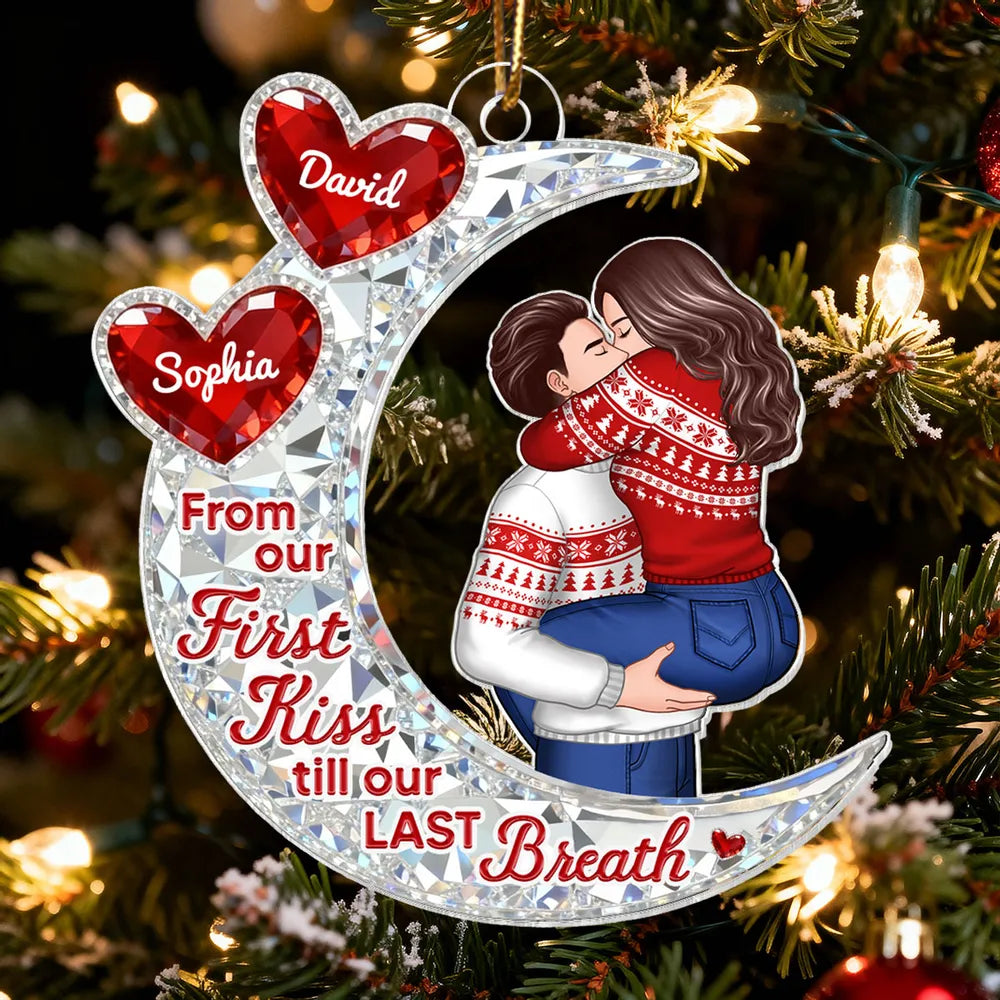 Personalized Couples Christmas Ornament - Romantic Gift for Holidays Ornament MagicInPrints