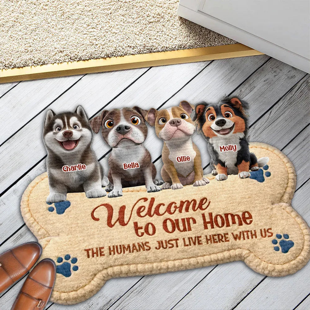 Personalized Dog Welcome Mat for Pet Lovers - Home Decor Doormat MagicInPrints