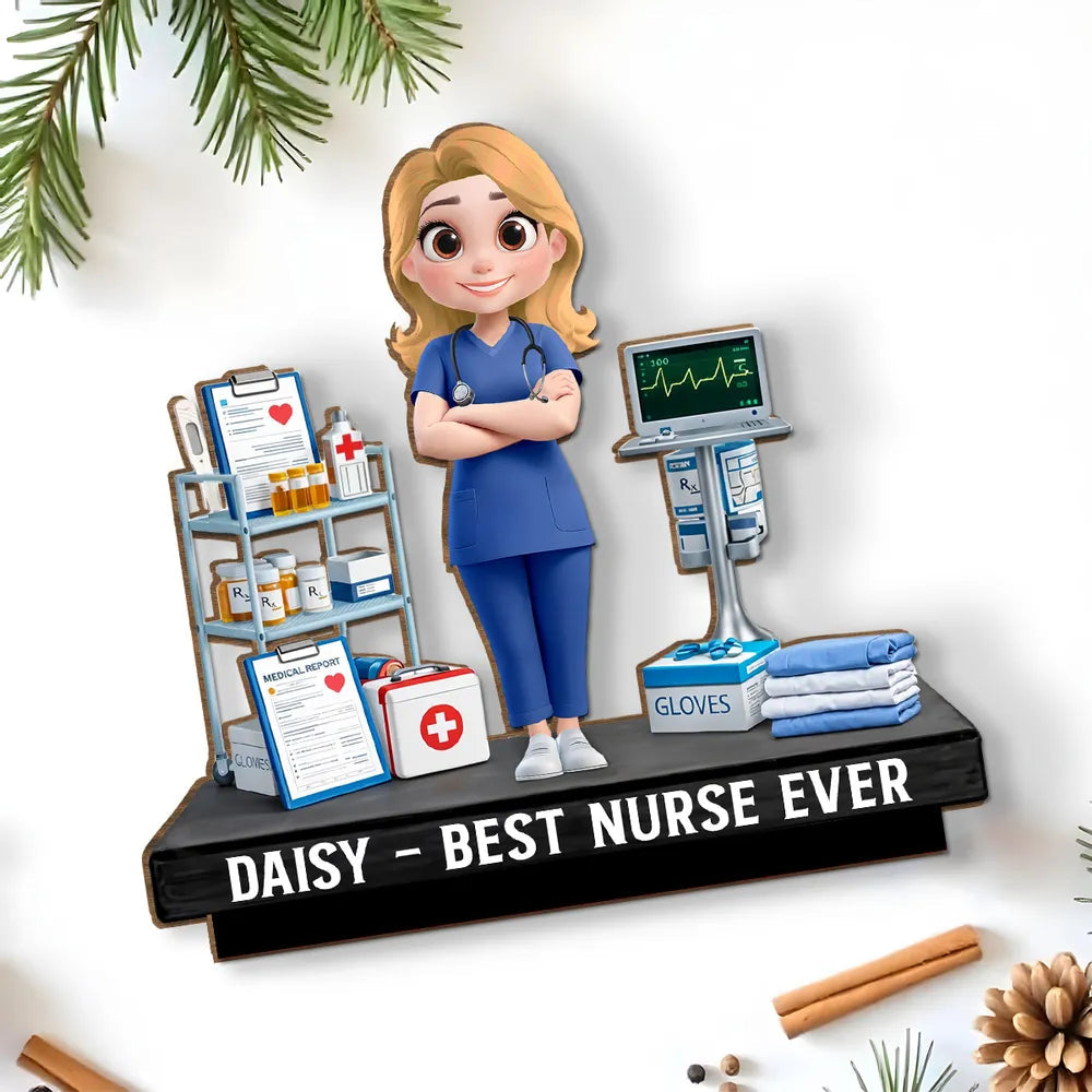 Custom Nurse Figurine for Healthcare Professionals - Appreciation Gift Plaque MagicInPrints