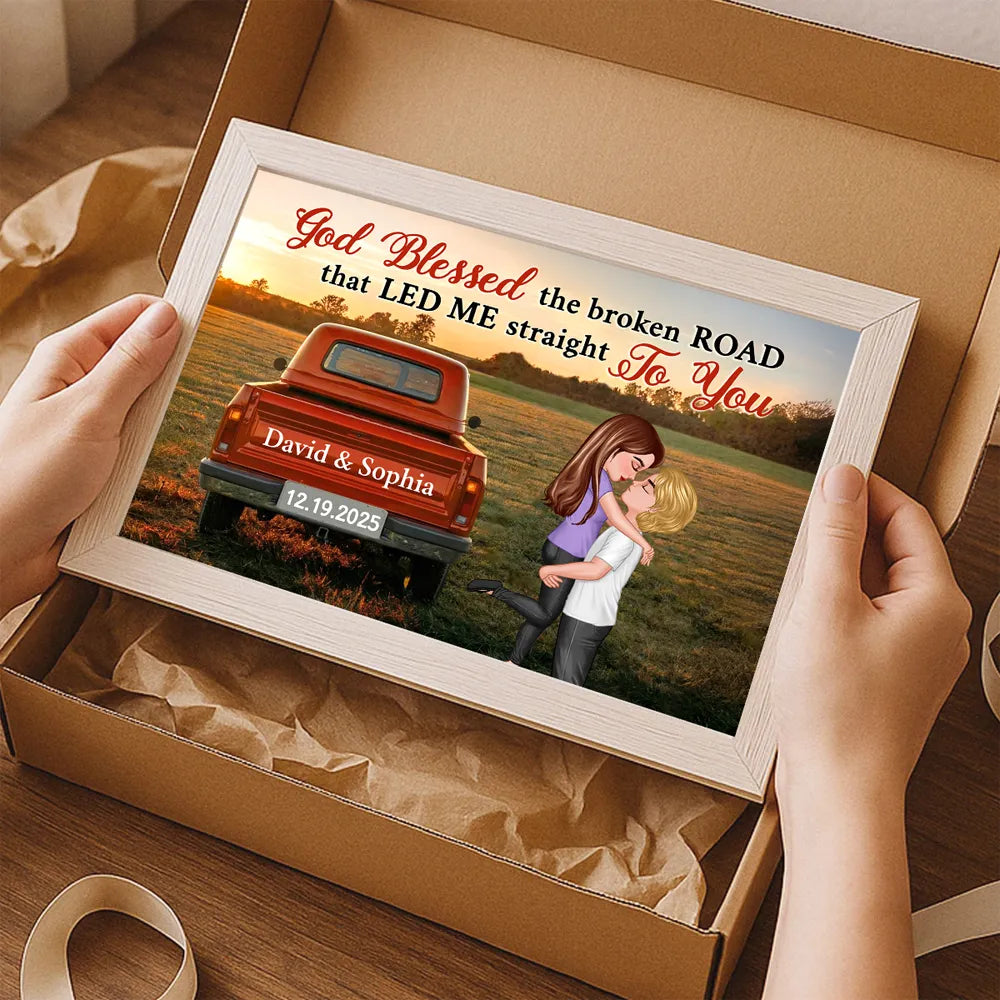 Personalized Romantic Wall Art for Couples - Anniversary Gift Poster or Canvas MagicInPrints
