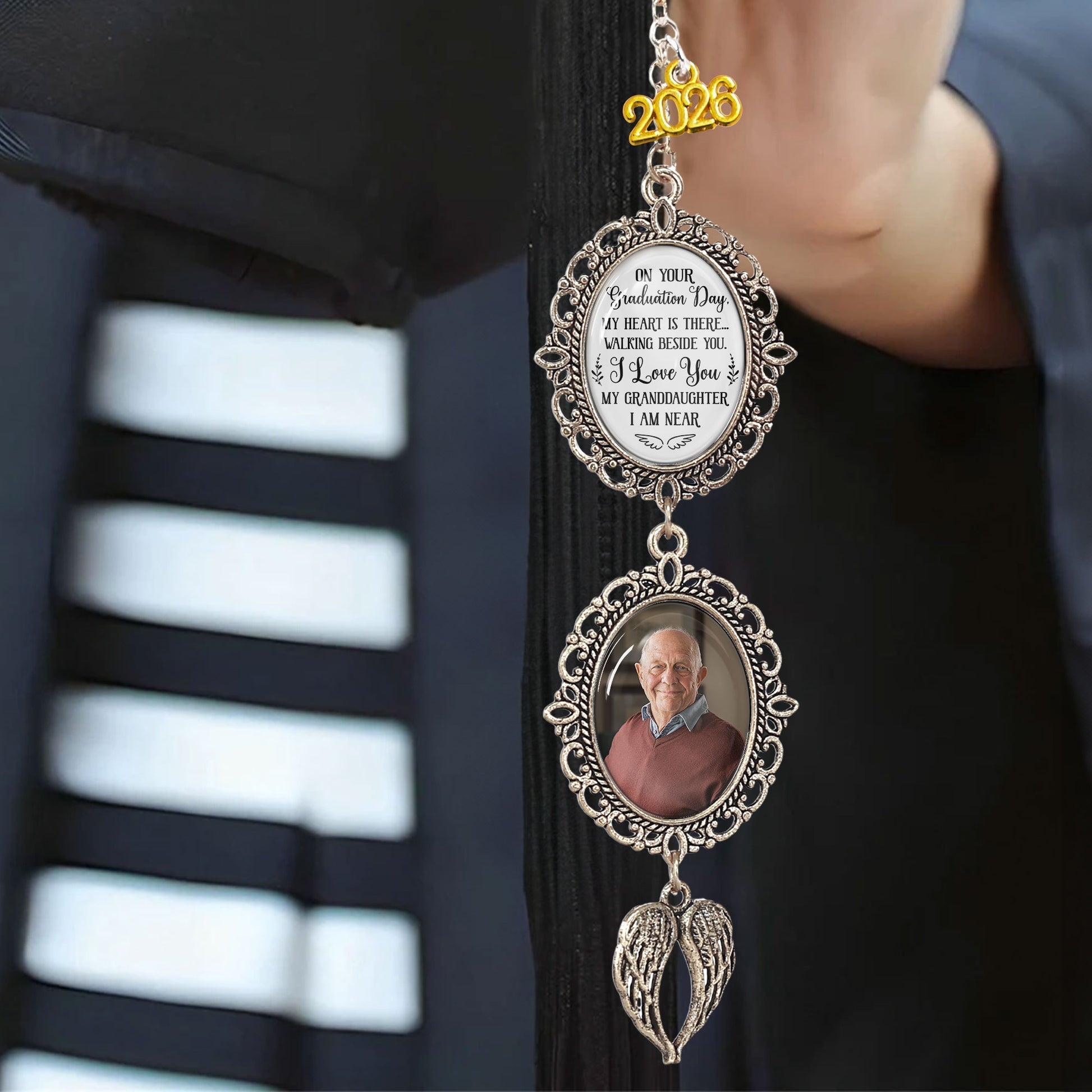 Personalized Graduation Photo Charm for Granddaughter - Sentimental Keepsake 2026 Jewelry MagicInPrints
