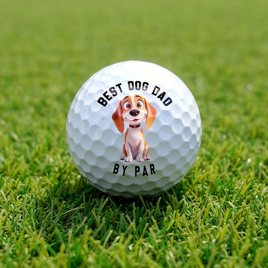 Personalized Golf Ball for Dog Lovers - Best Dog Dad Gift Sports MagicInPrints