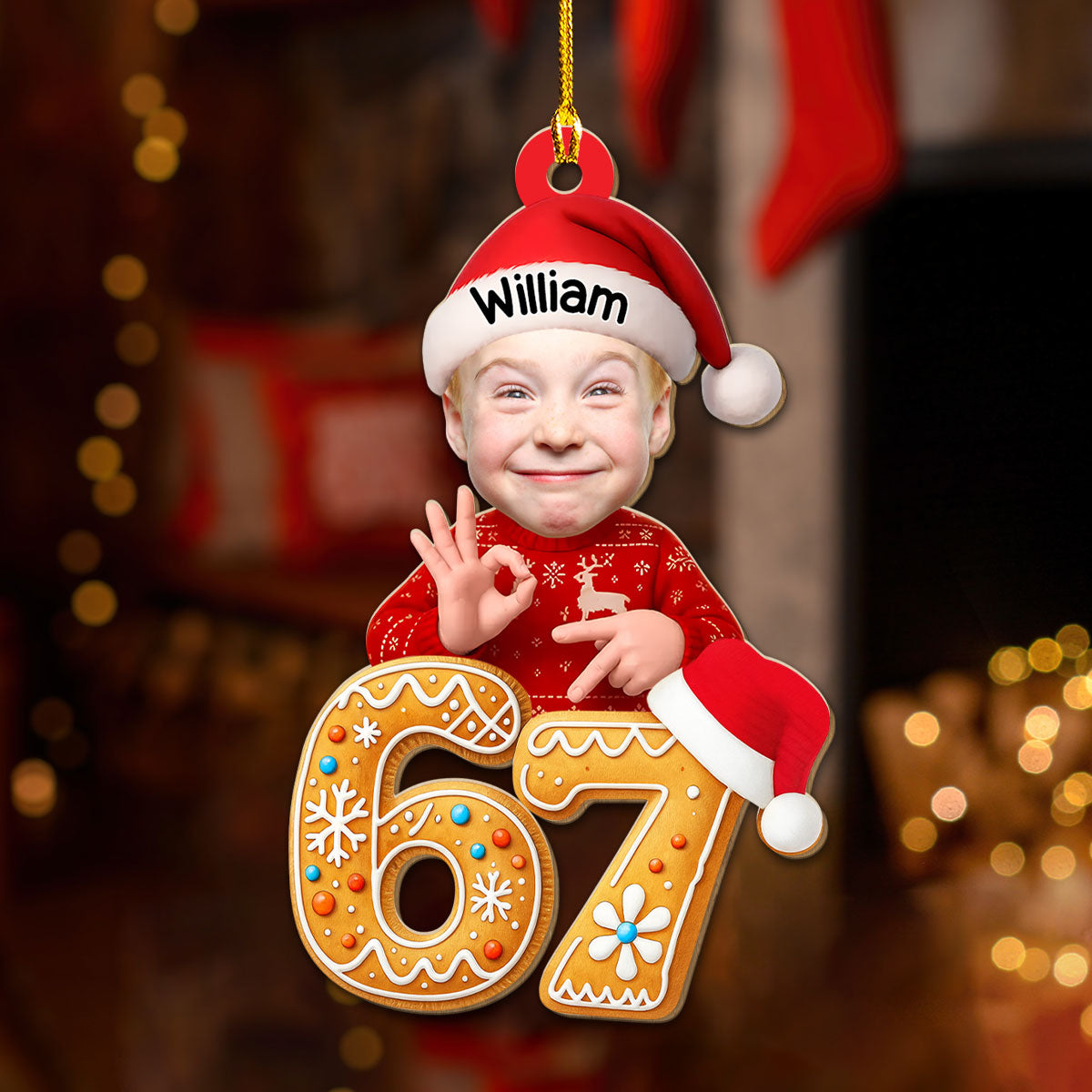 Personalized Baby Photo Christmas Ornament for Family - Holiday Keepsake Ornament MagicInPrints