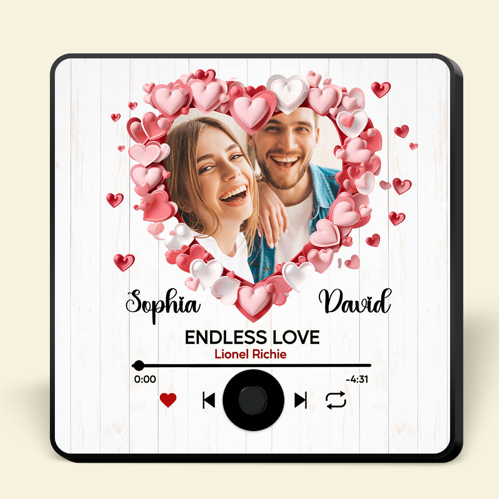 Personalized Couple Fridge Magnet - Endless Love Gift | Valentine's Day Gifts Fridge Magnet PopCulturePrints
