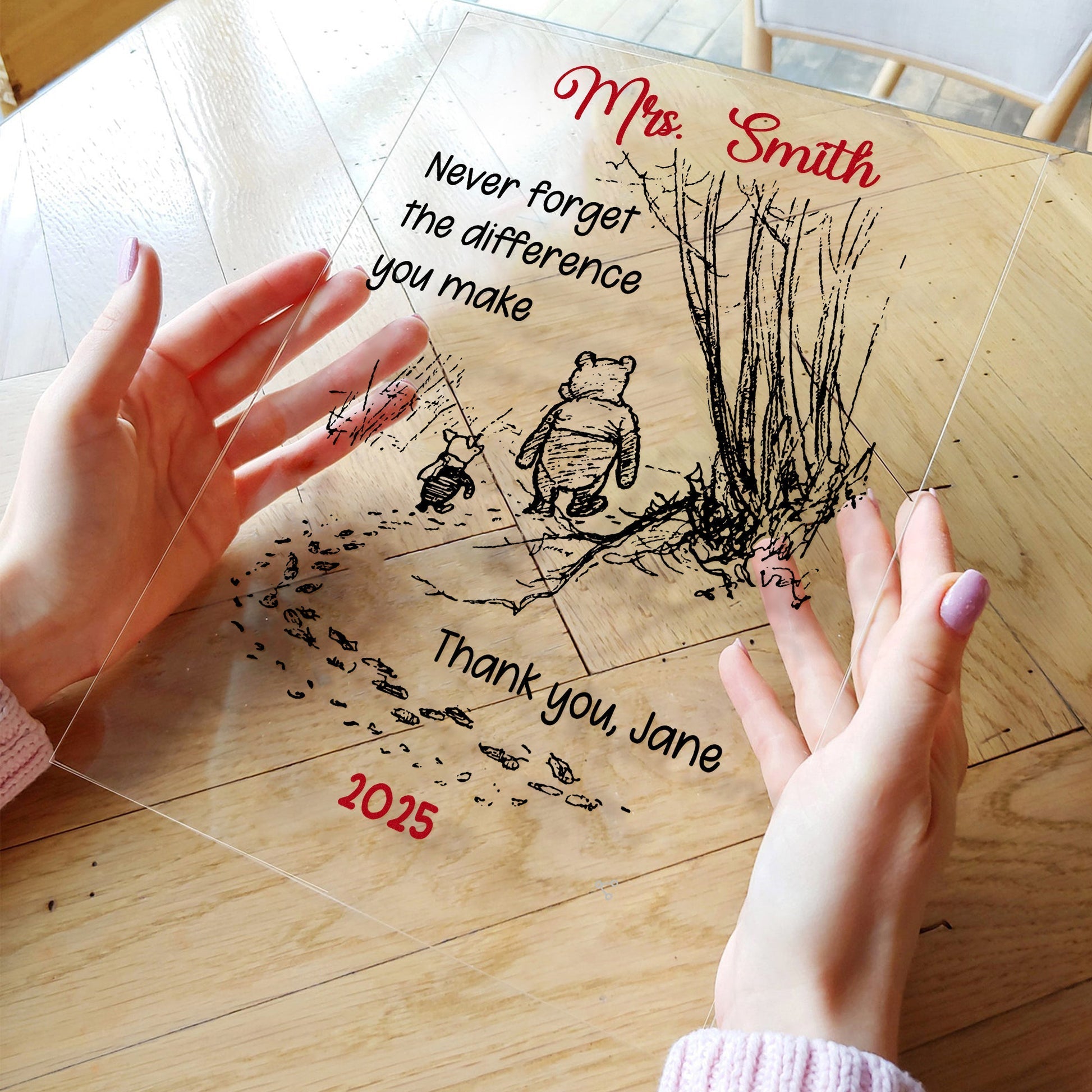 Personalized Teacher Appreciation Acrylic Plaque - Sentimental Gift for Educators Plaque MagicInPrints