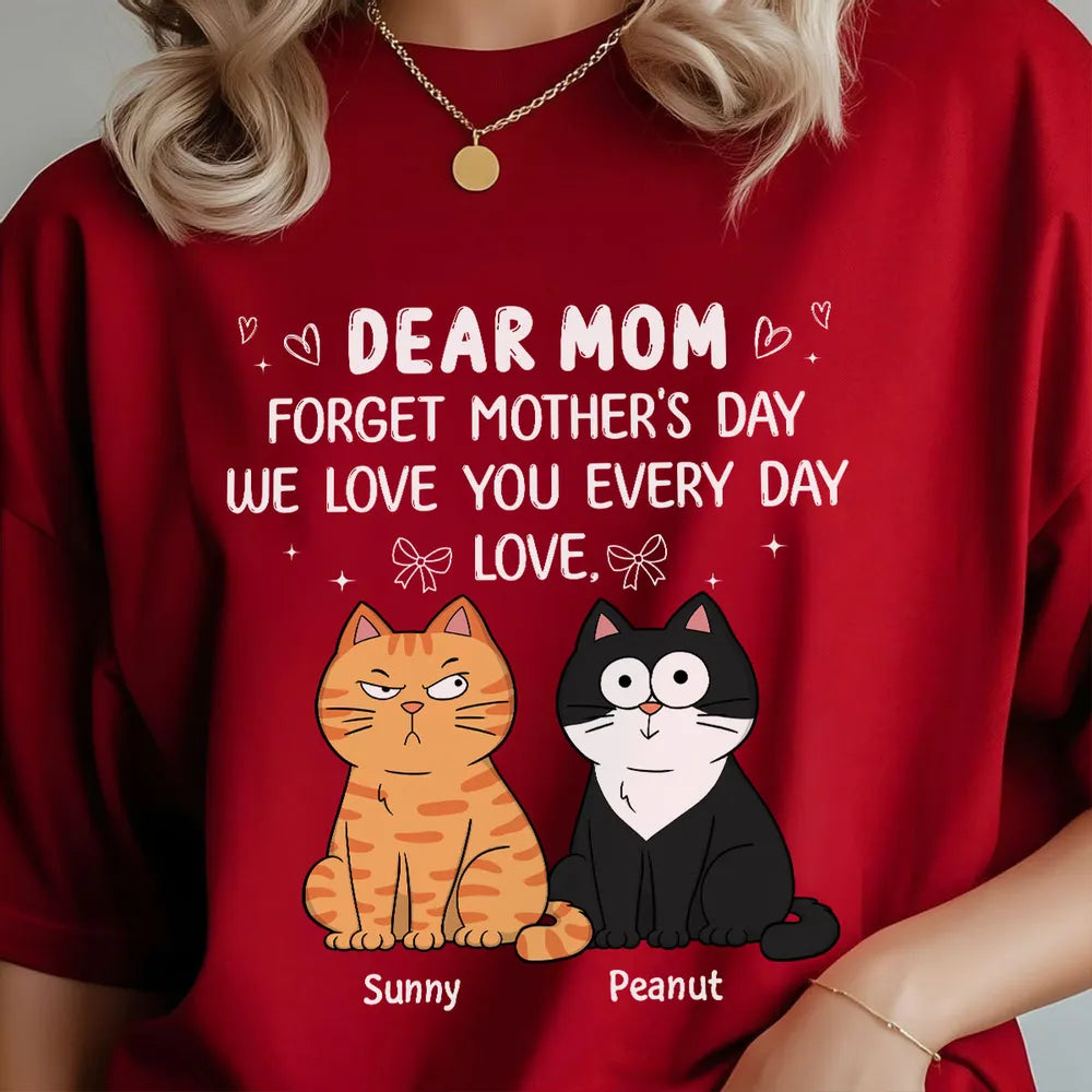 Personalized Cat Mom T-Shirt for Mother's Day - Everyday Love Gift Cloth MagicInPrints