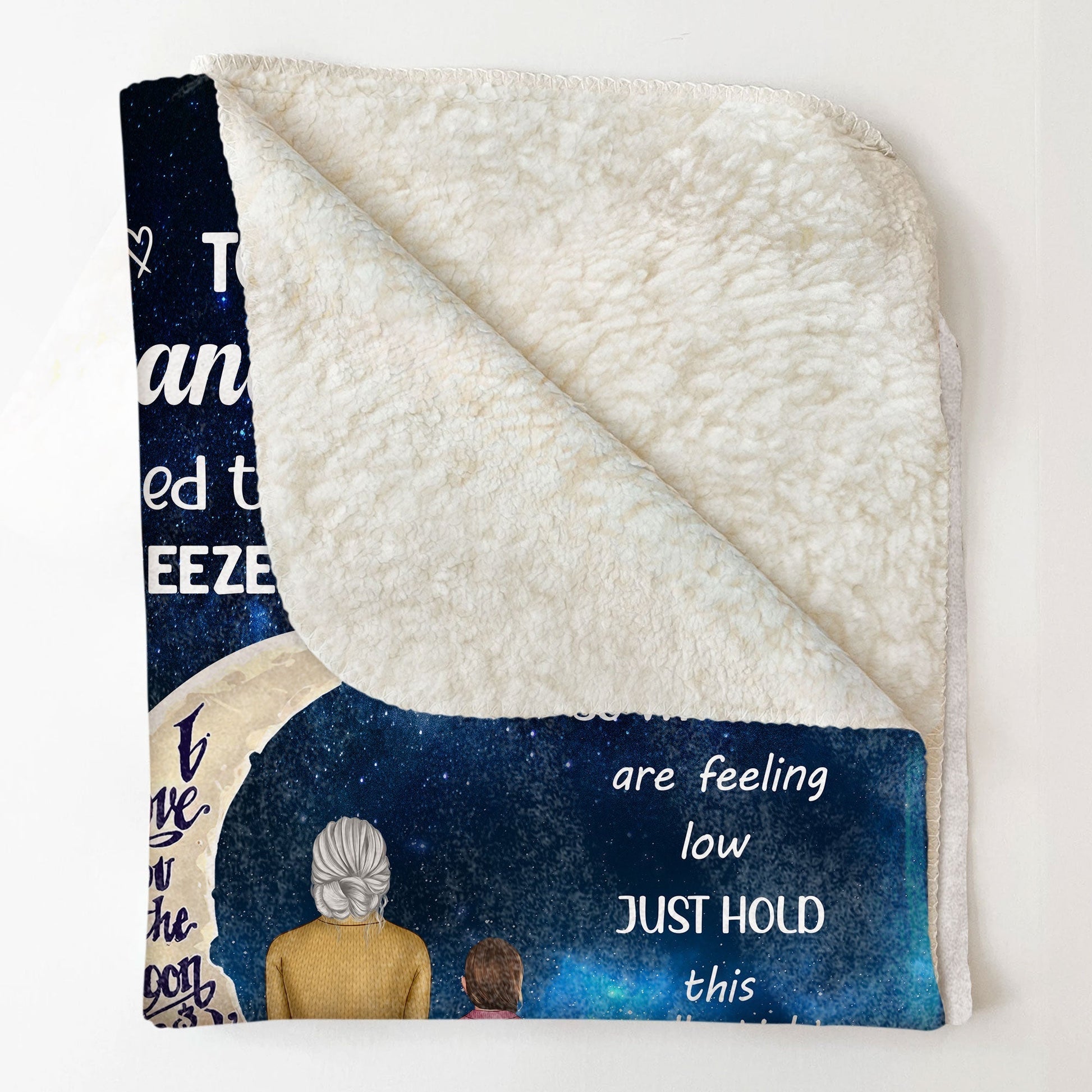 Personalized Granddaughter Blanket - Soft Fleece with Nana's Love Message Pillow or Blanket MagicInPrints