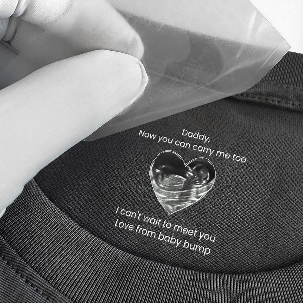 Personalized Baby Announcement T-Shirt for Dad - Sentimental Gift for Expecting Fathers Cloth MagicInPrints