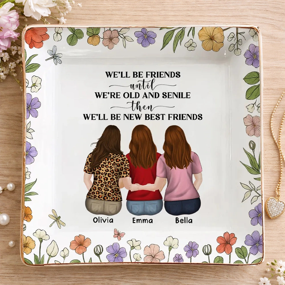 Personalized Best Friends Decorative Plate - Sentimental Gift for Friendship Jewelry MagicInPrints