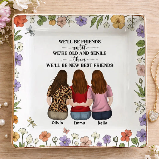 Personalized Best Friends Decorative Plate - Sentimental Gift for Friendship Jewelry MagicInPrints