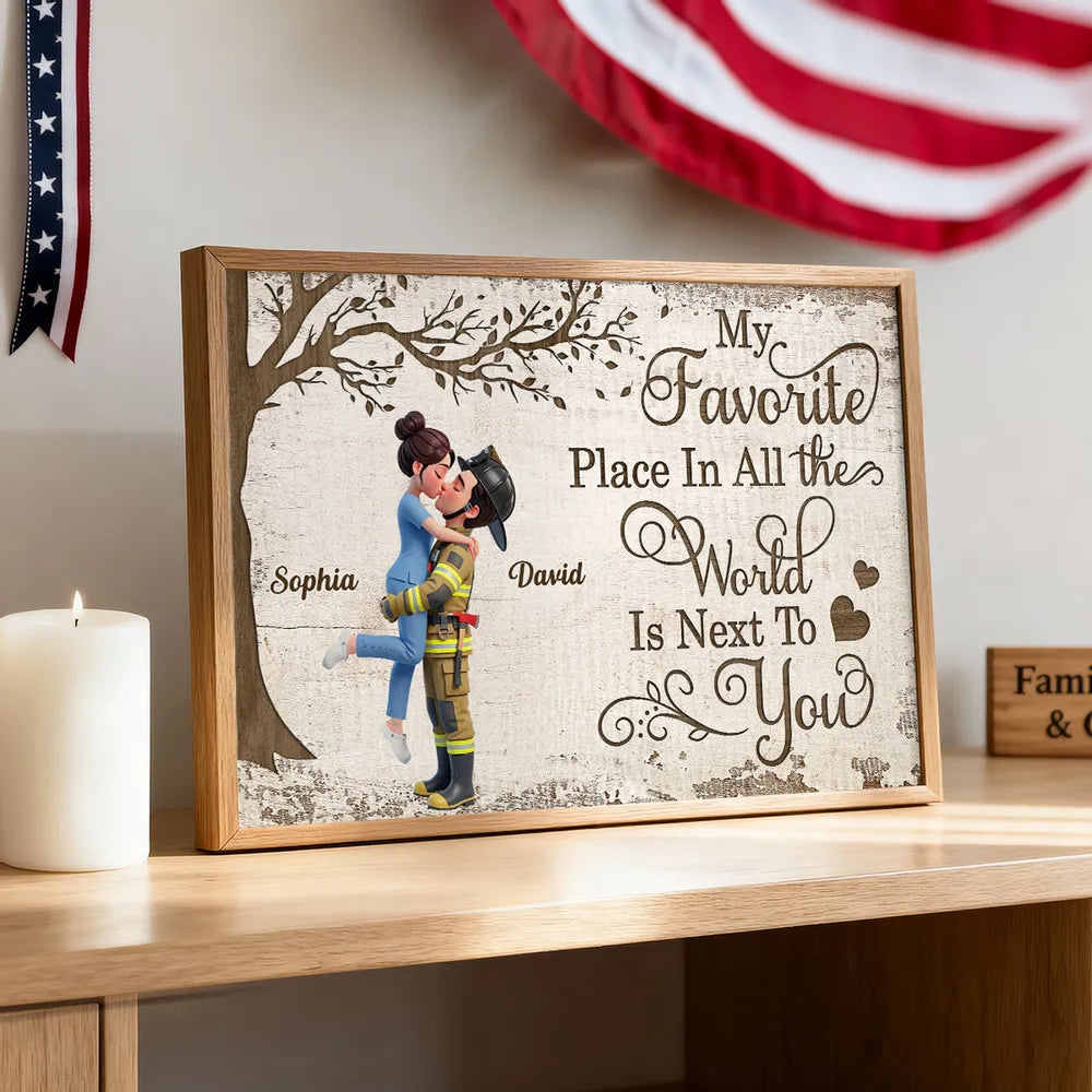 Personalized Romantic Couple Wall Art for Home Decor - Sentimental Gift for Loved Ones Poster or Canvas MagicInPrints