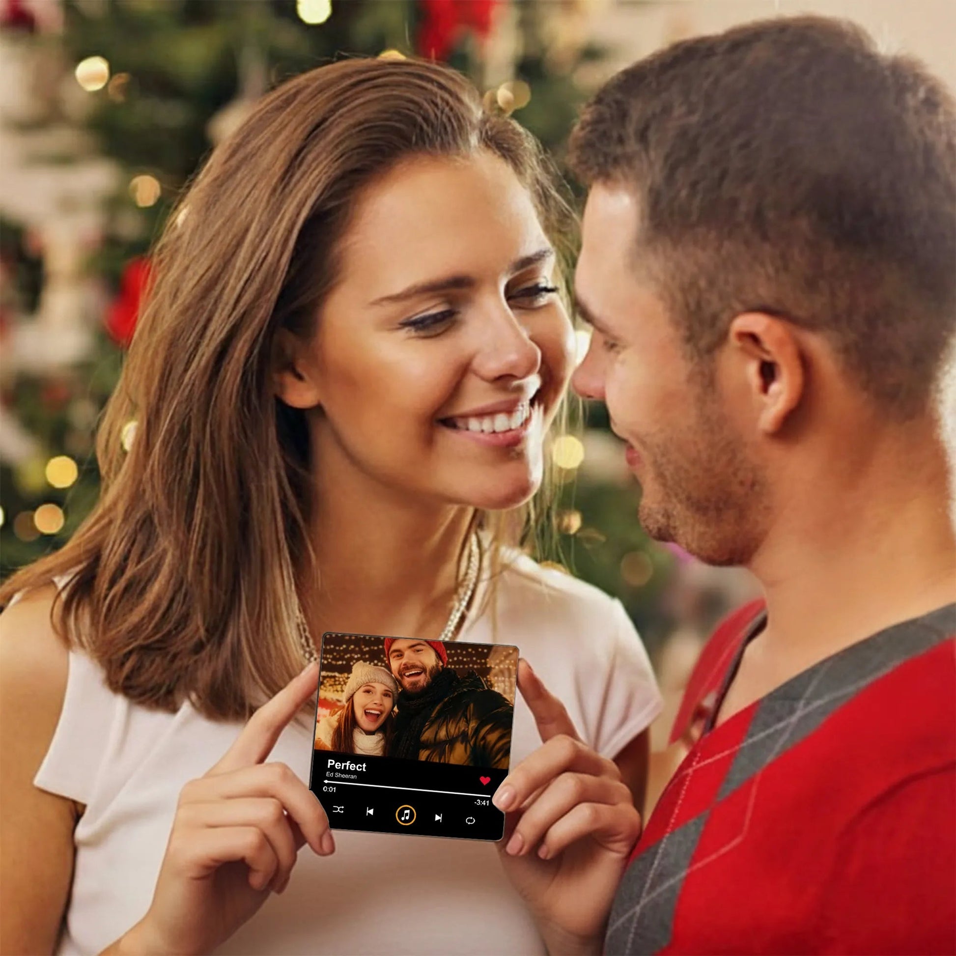 Custom Music Plaque for Couples - Romantic Gift with Song Display Fridge Magnet MagicInPrints