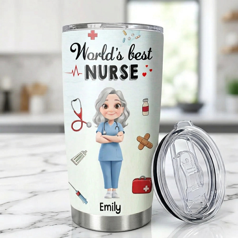 Personalized Nurse Tumbler for Healthcare Professionals - Appreciation Gift Cup MagicInPrints