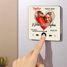 Load image into Gallery viewer, Custom Music Fridge Magnet for Couples – Perfect Personalized Valentine’s Day Gifts Fridge Magnet PopCulturePrints
