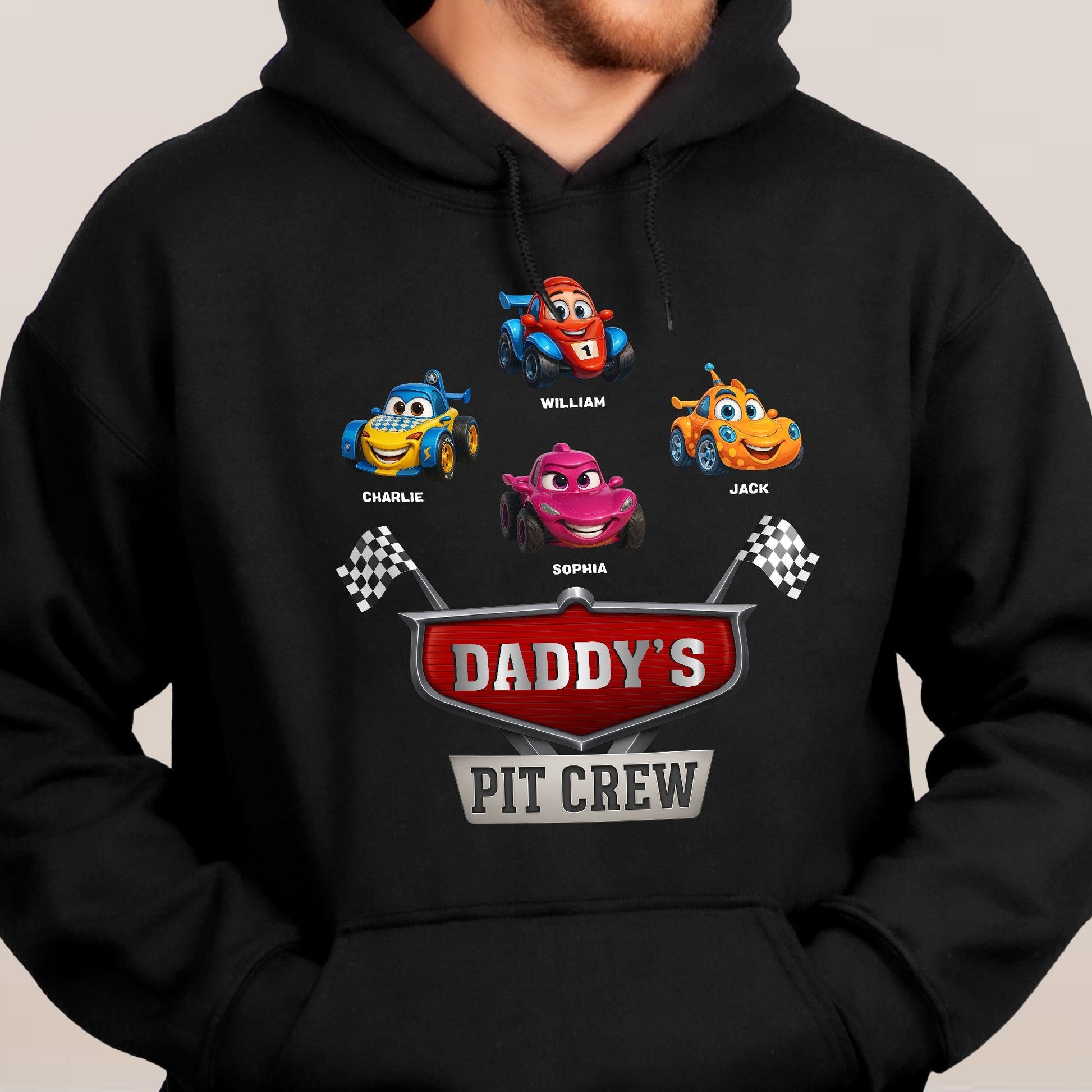 Personalized Daddy's Pit Crew T-Shirt for Kids - Fun Family Gift Cloth MagicInPrints
