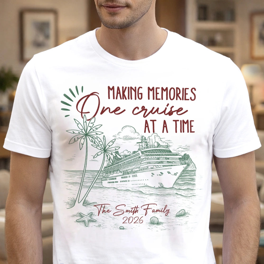Personalized Cruise Vacation T-Shirt for Families - Making Memories Cloth MagicInPrints