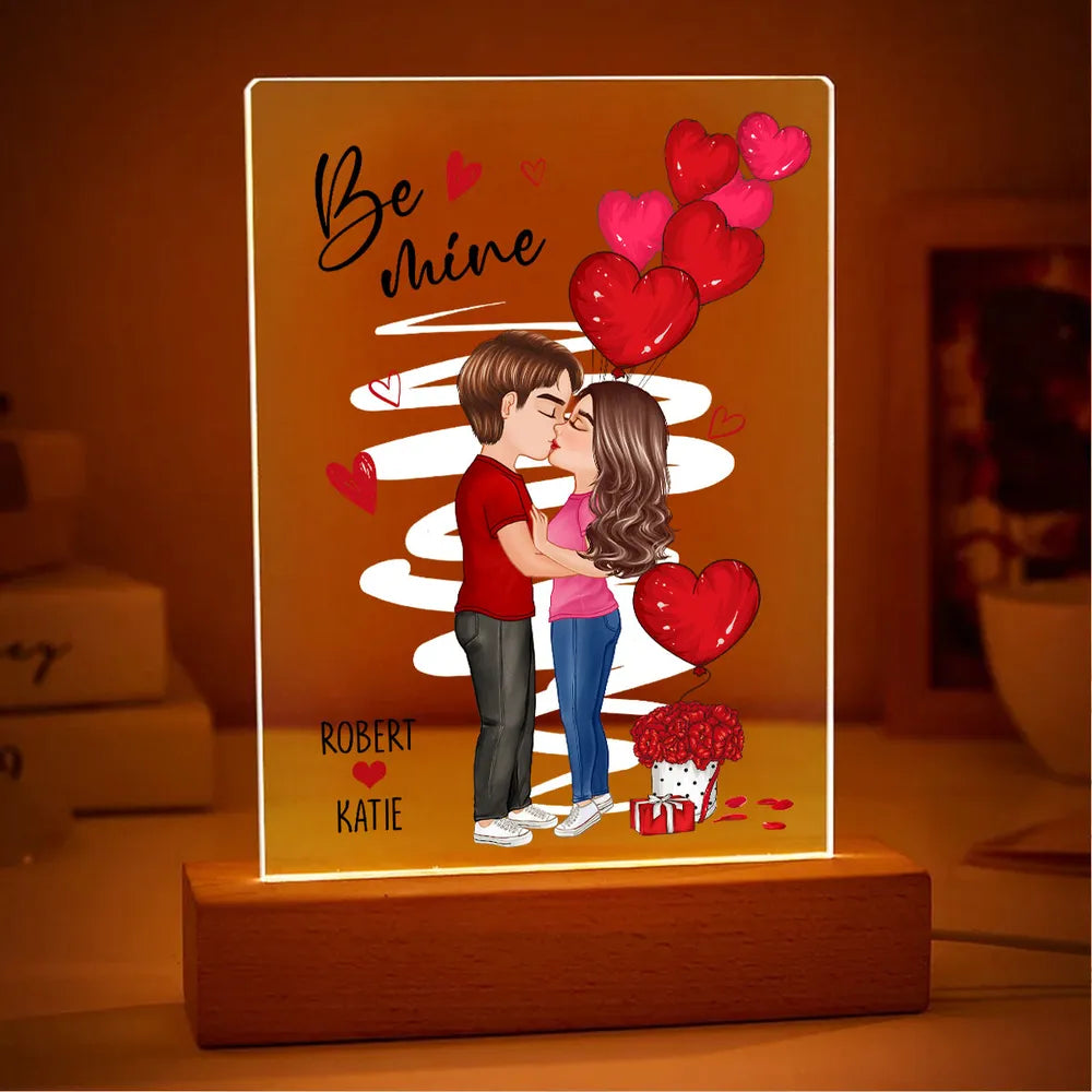 Custom Romantic Acrylic Night Light for Couples - Valentine's Day Gift Plaque MagicInPrints