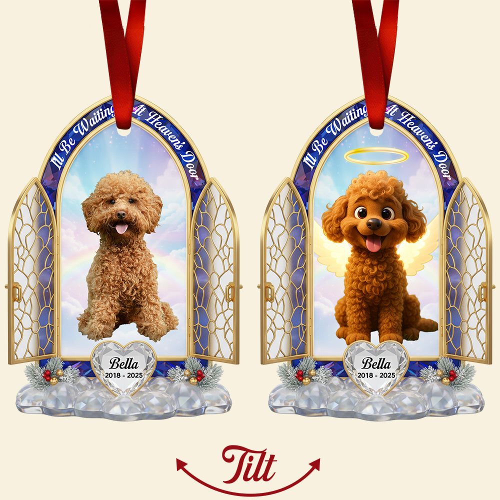 Cherish Their Memory: Personalized Pet Memorial Christmas Ornament - Custom Gifts for Pet Lovers Ornament MagicInPrints