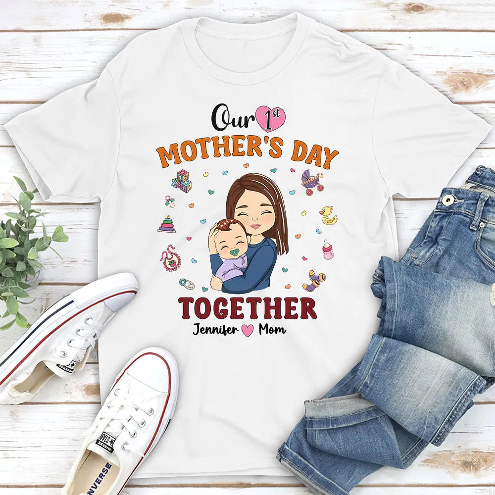 Personalized Mother and Baby Matching T-Shirts - First Mother's Day Gift Cloth MagicInPrints