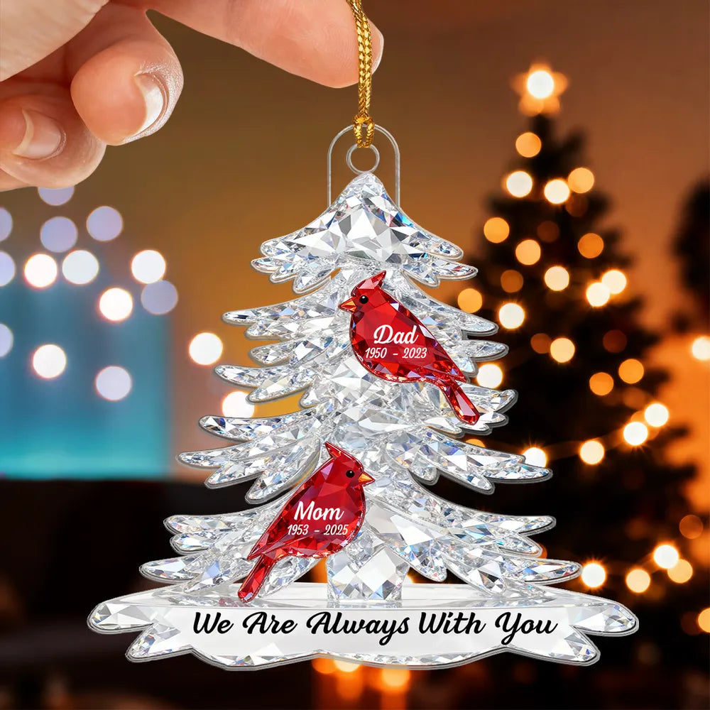 Personalized Memorial Crystal Ornament for Family - Christmas Tree Keepsake Ornament MagicInPrints