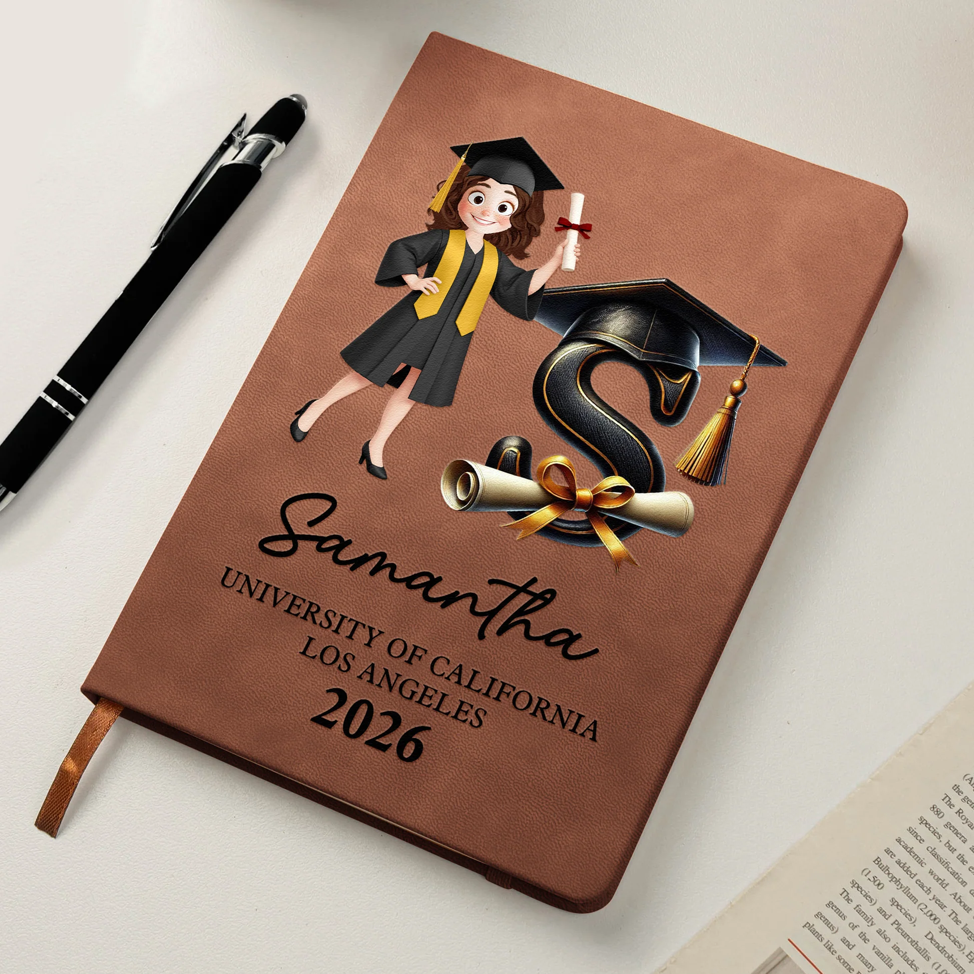 Personalized Graduation Journal for Students - Custom Name and Year Keepsake Stationery MagicInPrints