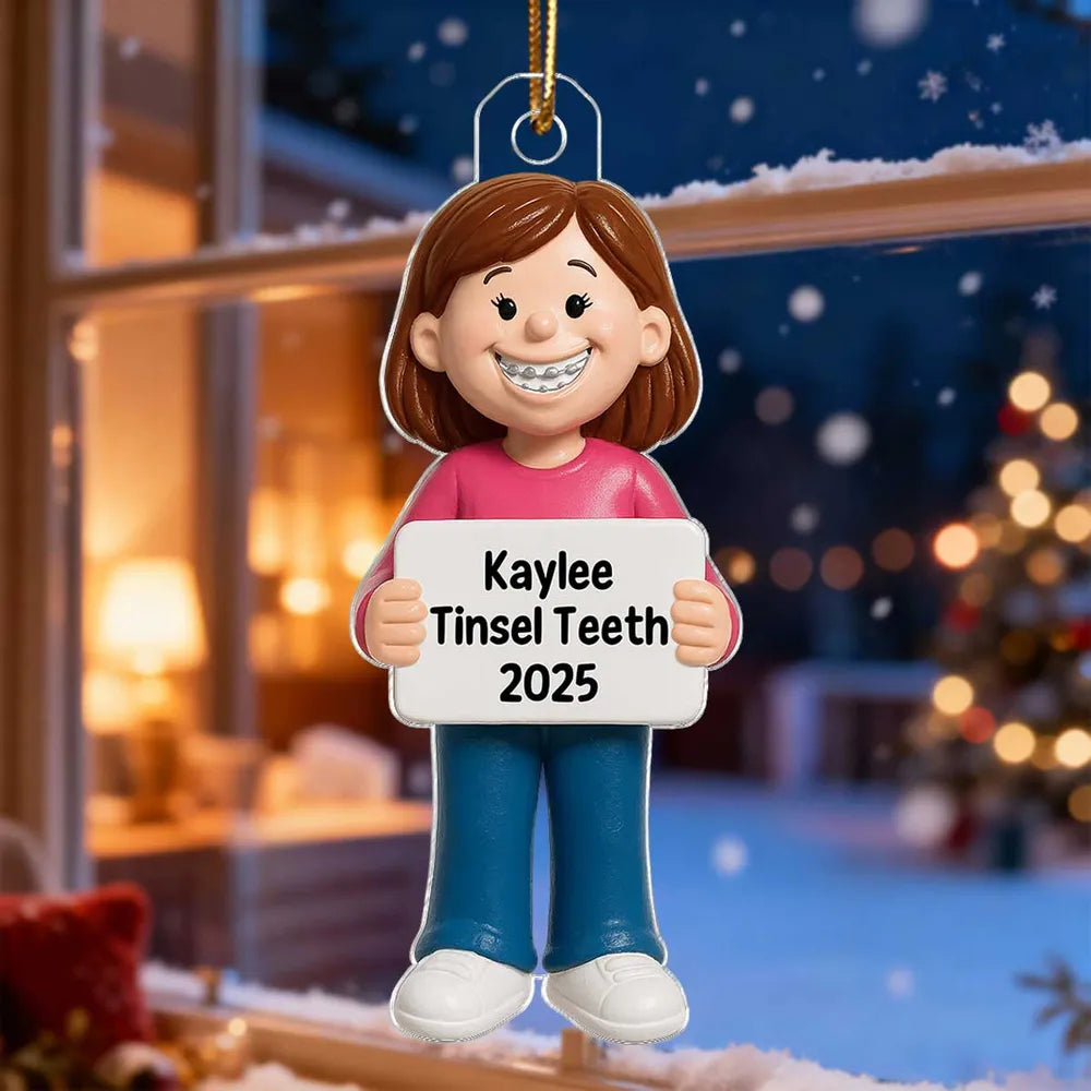 Personalized Braces Christmas Ornament for Kids - Fun Holiday Keepsake Ornament MagicInPrints