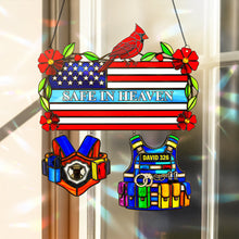 Load image into Gallery viewer, Safe in Heaven Cardinal Suncatcher - Personalized Gift for Loved Ones Ornament PopCulturePrints
