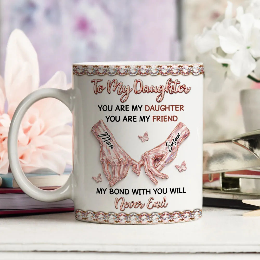Personalized Ceramic Mug for Daughter - Sentimental Gift with Heartfelt Message Cup MagicInPrints