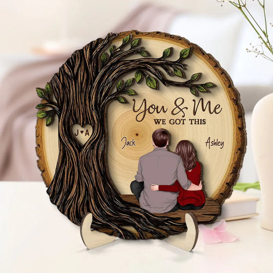 Personalized Wooden Couple Plaque for Anniversary or Wedding - Romantic Gift Plaque MagicInPrints