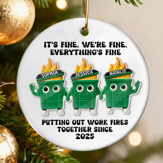 Personalized Funny Work Team Ornament - Office Humor Gift Ornament MagicInPrints