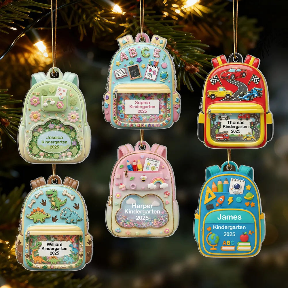 Personalized Kids Backpack for Girls - Cute Kindergarten School Bag Ornament MagicInPrints