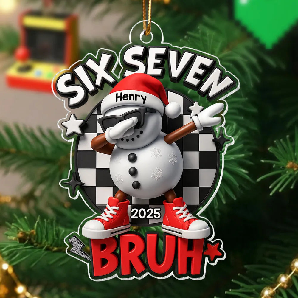 Personalized Snowman Christmas Ornament for Teens - Fun Holiday Decor Ornament MagicInPrints