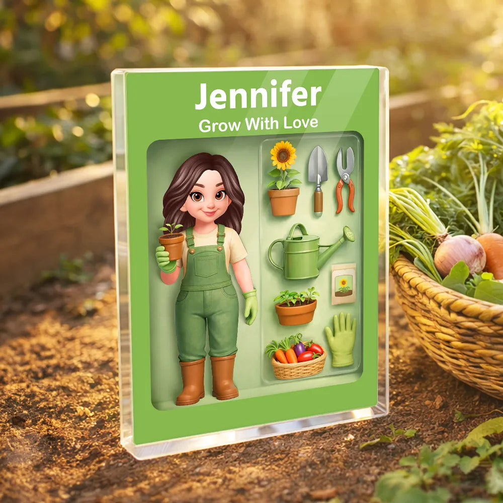Personalized Garden Lover Acrylic Block for Gardening Enthusiasts - Unique Gift Plaque MagicInPrints