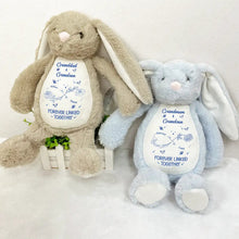 Load image into Gallery viewer, Forever Linked – Personalized Soft Toy Bunny – Gift for Grandma and Granddaughter Soft Toy Bunny MagicInPrints

