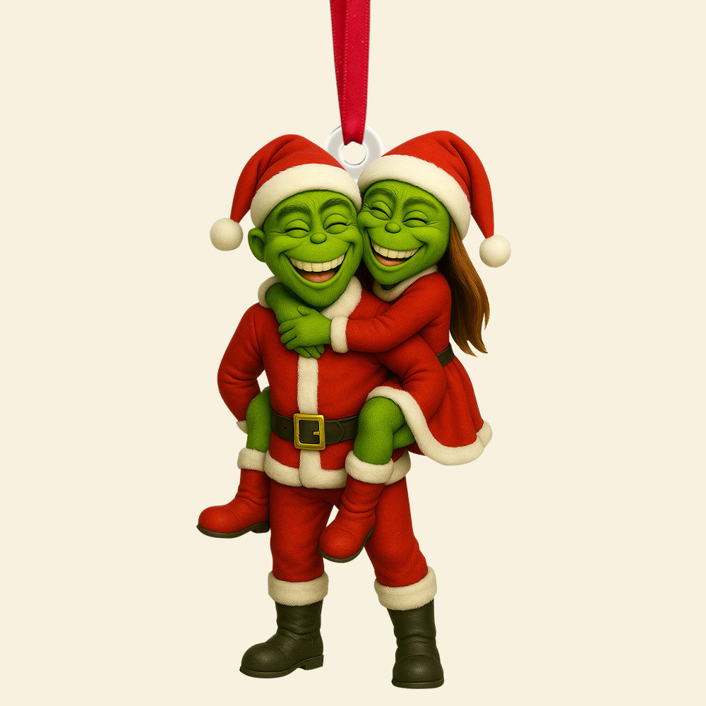 Funny Custom Photo Gifts For Family Christmas Acrylic Ornament Ornament MagicInPrints