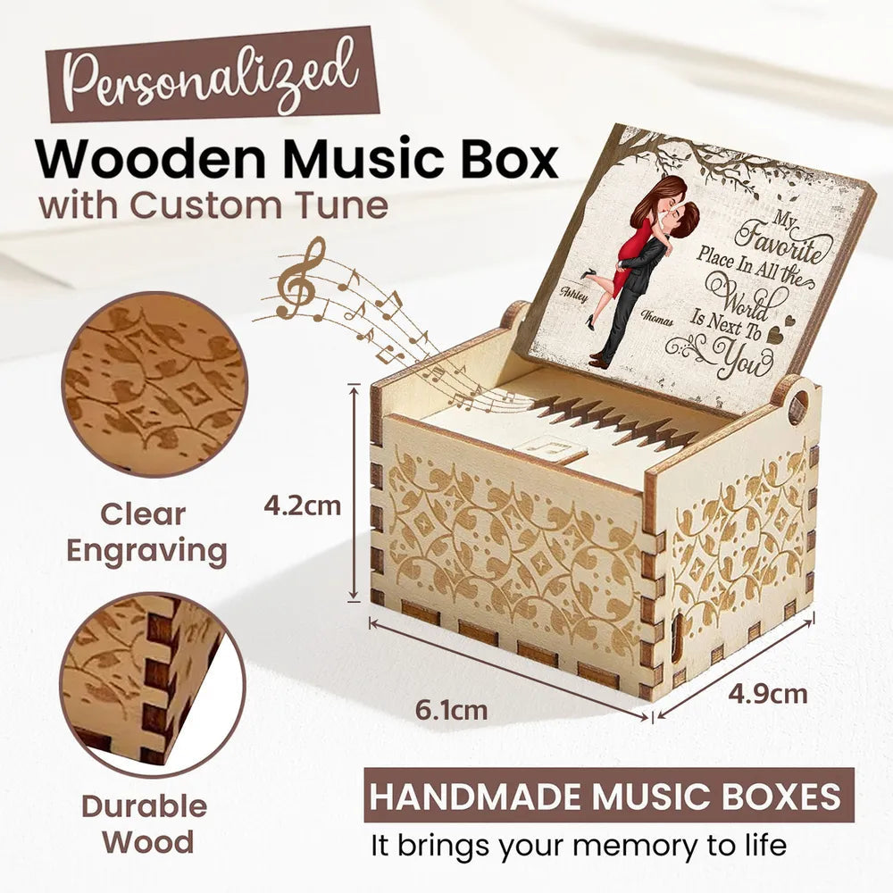Personalized Romantic Music Box for Couples - Anniversary Gift Plaque MagicInPrints
