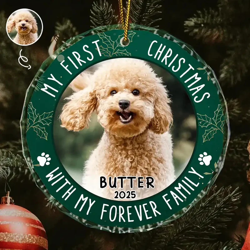 Personalized Dog Christmas Ornament for Pet Lovers - First Christmas Keepsake Ornament MagicInPrints