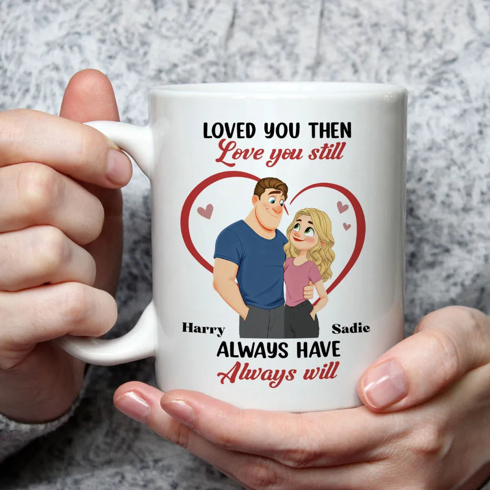 Personalized Couple Mug for Anniversary - Loved You Then, Always Will Cup MagicInPrints