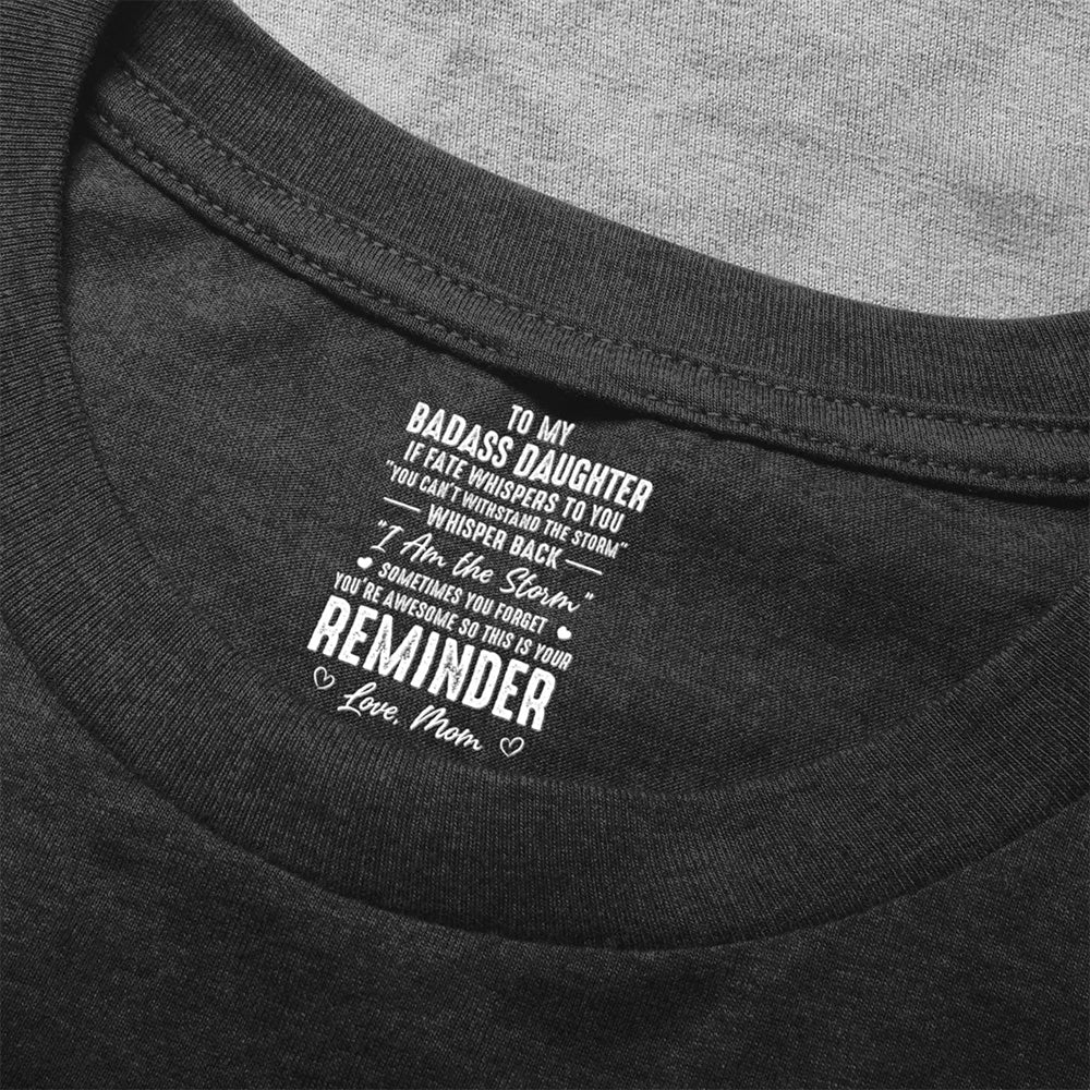 Personalized Daughter T-Shirt for Women with Empowering Quote - Gift from Mom Cloth MagicInPrints