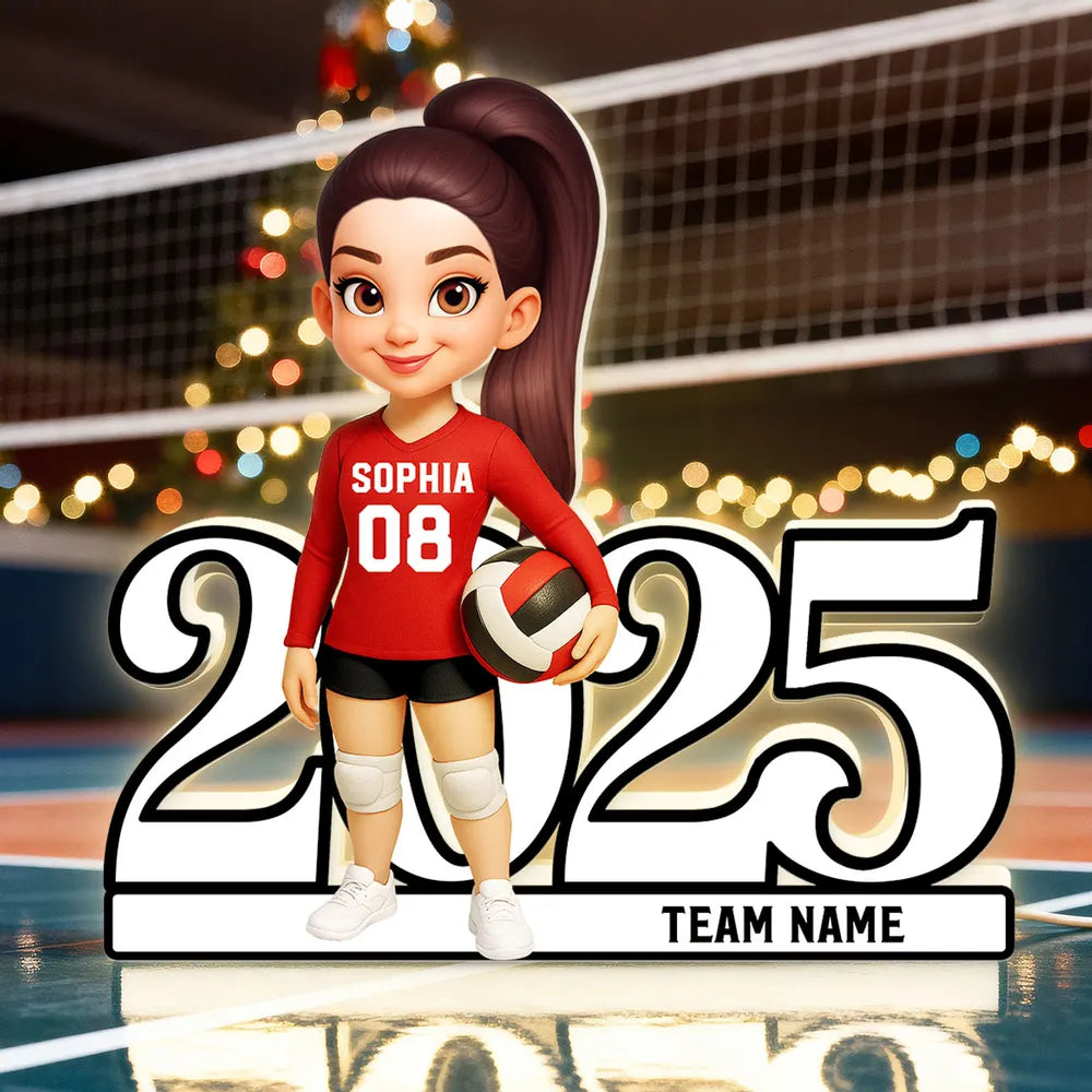 Custom Volleyball Player Figurine 2025 for Teens - Personalized Gift Plaque MagicInPrints