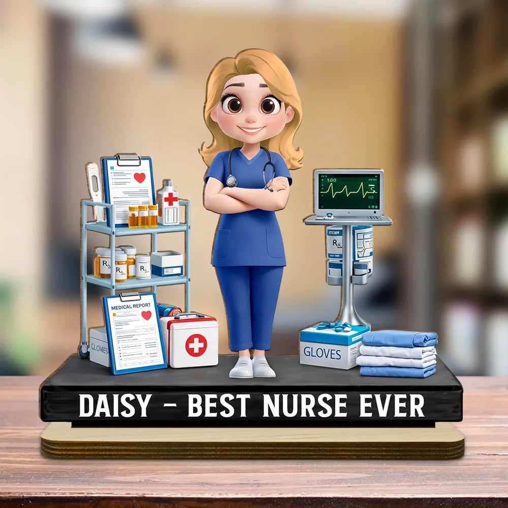 Custom Nurse Figurine for Healthcare Professionals - Appreciation Gift Plaque MagicInPrints