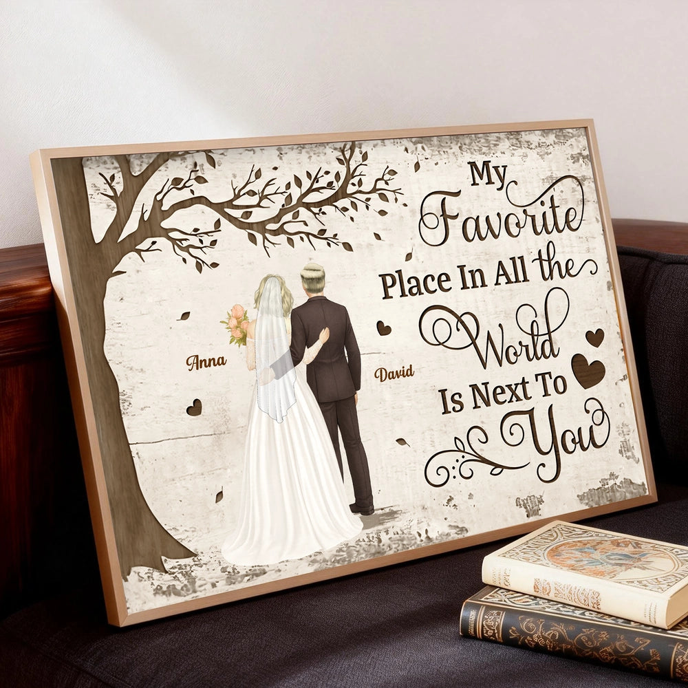 Personalized Wedding Canvas Art for Couples - Romantic Home Decor Poster or Canvas MagicInPrints