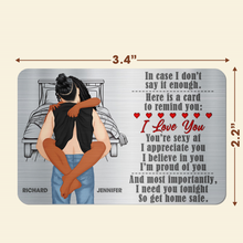 Load image into Gallery viewer, Personalized Wallet Card for Couples - Be Safe, I Need You Wallet Card PopCulturePrints
