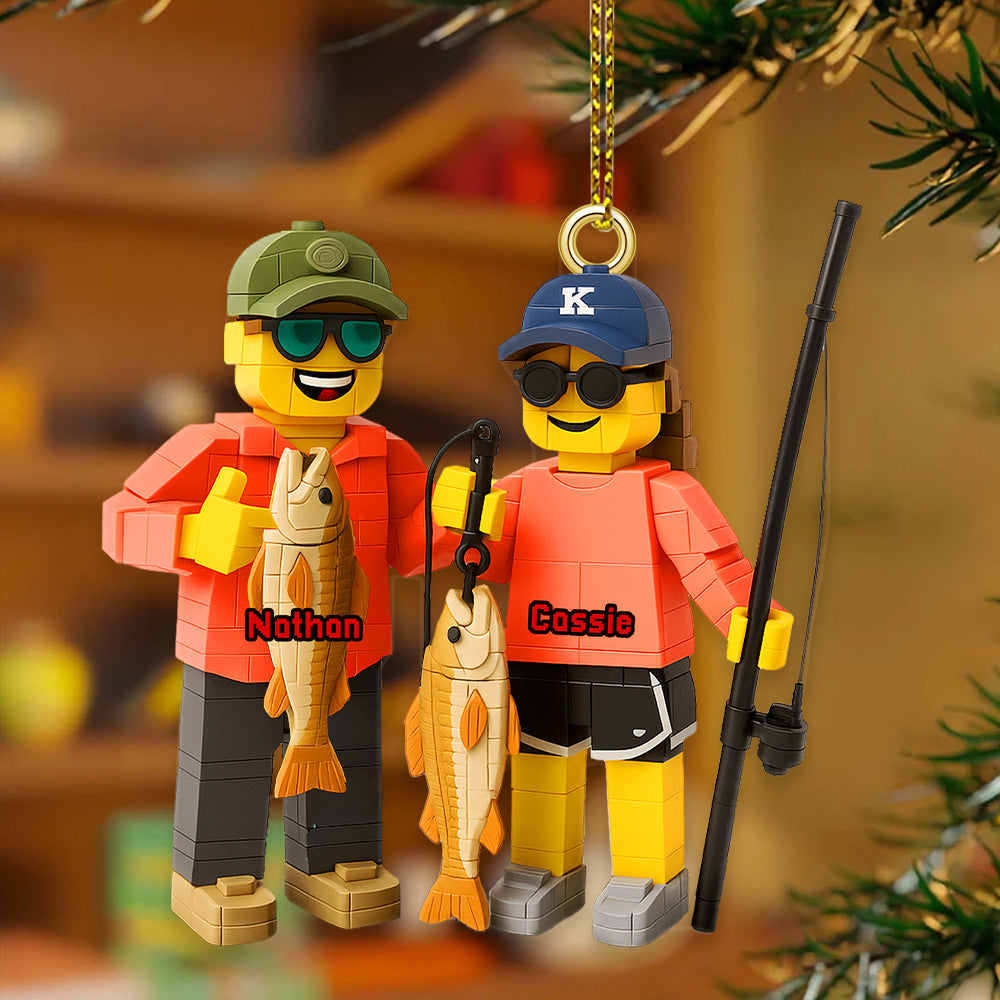 Personalized Gifts For Fishing Lovers, Fishing Custom Photo Acrylic Ornament Ornament MagicInPrints